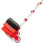 Luggage Cart Folding Dolly Push Truck Hand Collapsible Trolley W  Stretch Strap