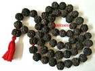 Rare Non Dye Original Black Rudraksha Mala 55 Beads 15 Mm Size Necklace