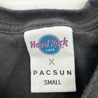 Hard Rock Cafe X Pacsun T-shirt Women S Black Graphic Print 100  Cotton  36578