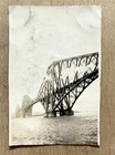 Vtg 1930s Photo Pov Below Forth Bridge Scotland Historic Abstract Odd Weird