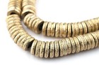 Brass Donut Beads 10mm Ring Large Hole 10 Inch Strand