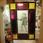 Antique Stained Glass Hanging Suncatchers 9   6    paris 1600  Pair Of 2