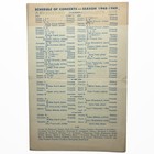 Vintage 1948 Carnegie Hall Philadelphia Orchestra Program Flyer  Ad Advertisment