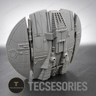 Battlestar Galactica Cylon Raider Tos 6in Grey 3d Printed Ship Display Model