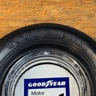 Vintage Goodyear Motor Sports Club Polysteel Radial Rubber Tire Glass Ashtray