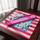 34 Inch Long Mahjong Mat Bag  Cute Canvas Drawstring Holder With  Straps 8324