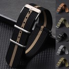 Nylon Watch Strap 18mm 20mm 22mm Military Sport Band Replacement