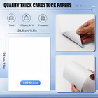 100 Sheets White Cardstock 8 5 X 11 Inch Thick Cardstock Paper  250gsm 92lb