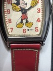 1940 Ingersoll Mickey Mouse Watch   Art Deco Tonneau   Orig  Strap   Wdp Dial
