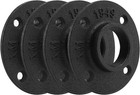 1-1 4  Black Floor Flange  4 Pack Malleable Iron Pipe Flange For Industrial V   