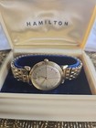 1950s Vintage Hamilton Rodney 18j Crosshair Dial 10k Gold Filled Watch-with Box
