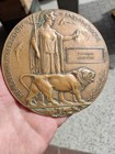 Ww1 Death Plaque Penny   Memorial Plaque  Thomas Morton