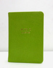 Address Book A To Z Lists 3x4  Mini Phone Leather Cover Post Miniatures Green