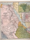 Egypt Abyssinia Northeastern Africa Antique Map 1921 Nile Cairo Atlas Map