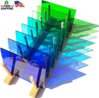 Litmind 16 Sheets Transparent Stained Glass Variety Pack     4 X 6 Inch Cathedral 