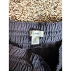 Ll Bean Vista Camp Pants Womens Medium Petite Gray Elastic Waist 513651