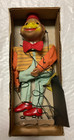 Vintage Antique Monkey Marionette With Box And Skates Peter Puppet Prod  1950 s