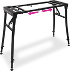 Collapsible Piano Keyboard Stand - Adjustable And Portable Heavy Duty Music S   
