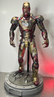 1 6 Custom Hot Toys Battle Damage Diecast Metal Ironman 12  Figure W Stand   Box