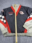 Vintage Dale Earnhardt Chevrolet Jacket Mens Large Black Nascar Nutmeg Racing