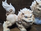 Vintage Japan Porcelain Shishi Komainu Guardian Lion Foo Dogs Yoshimi K Set Of 2