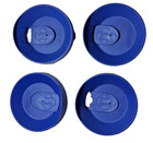 Lot Of 4 Tervis Tumbler 16oz Travel Lid With Slider In Blue