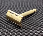 Vintage 1940 s Gillette Gold Tech Logo Cap De Safety Razor  Pre Date Code