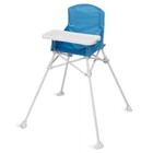 Portable High Chair W  Tray Travel-friendly 3-point Harness Foldable Baby Seat