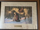    the Prayer At Valley Forge    By Arnold Friberg  xl Framed Art     71 Cm Wide 