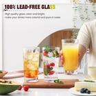 Highball Glasses Set Of 6  13oz Tall Drinking Glasses  Water Glass Cups Set