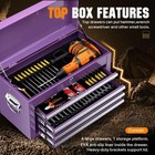 5-drawer Rolling Tool Chest With Wheels  2-in-1 Detachable Tool Box With Drawers