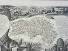 Circa 1852 Levasseur Map Of  Department De L orne  France  Hand Colored