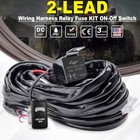 12v Led Work Light Bar Wiring Harness Relay Kit On off Push Switch Laser 2-lead