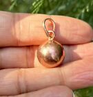 1pc Pure Copper Healing Ball Pendant Locket Jewelry Spiritual  14-15 Mm  14 5 Gm