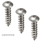 Phillips Round Head Sheet Metal Screws 18-8 Stainless Steel   6 X 1 2   Qty 25
