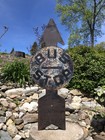 Antique Large Original Cast Iron Arrow Bus Stop Street Road Transportation Sign