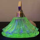 Art Deco Uranium Glass Perfume Bottle Atomiser Circa 1930s A 1 Working Well