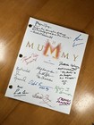 The Mummy Script Cast-signed - Autograph Reprints - Brendan Fraser - Mummy 1999