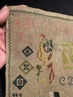 Small Mid 19th Century Embroidery Sampler Unframed 1849 As Found