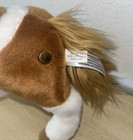 Fao Schwarz Toys R Us White brown Horse pony Combo Plush 2016 11  Tall 13  L Euc