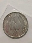 Vintage Nude Woman Heads Or Tails Flip Aluminium Coin Token 26mm