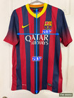 Nike Fc Barcelona Home Jersey 2013 14 Qatar Airways Lfp Nwot Men s Medium