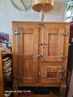 Antique Ashwood Ranney Refrigerator Co Greenwood  Mi Oak Refrigerator Wooden Ice