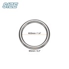 20pcs O Ring Buckles 1-3 8  Dia 0 2  Thickness Stainless Steel Round Buckles