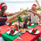 Christmas Bow Napkin Rings Set Of 8  Red Bow Napkin Rings chic 8pcs Long Red