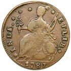 1787 M 32 2-x 1 R-3 Connecticut Colonial Copper Coin