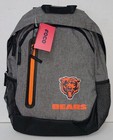 Foco Chicago Bears Nfl Team Logo Heather Grey Bold Color Backpack New With Tags