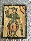 Vintage 1980 s Tin   Wood San Rafael Retablo Plaque By Marie Romero Cash