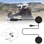 Wireless Motorcycle Helmet Headset - Bluetooth Motorcycle Intercom  Wireless    