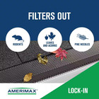 Lock In 3 Ft  Black Metal Mesh Gutter Guard  25-pack 